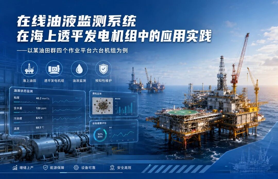 海上采油作業平臺：透平發電機組油液監測應用實例與技術成效